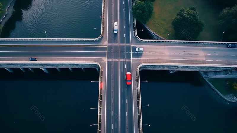城市交通在桥梁上驾驶汽车,高清,摄影图,摄影图片,图片大全,摄影图免费下载